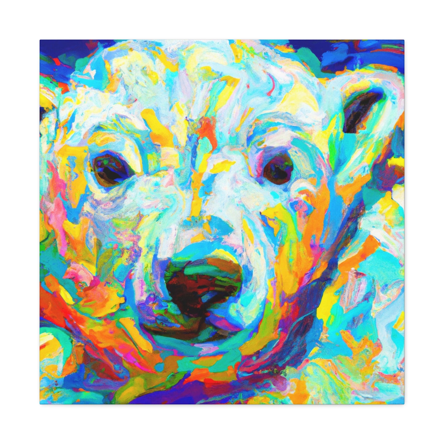 Polar Bear in Fauve - Canvas