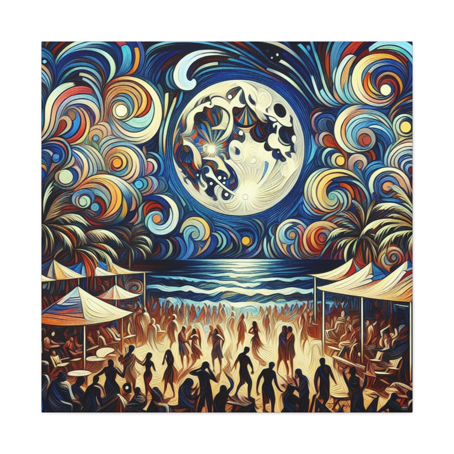 Lunar Fiesta by the Sea - Canvas