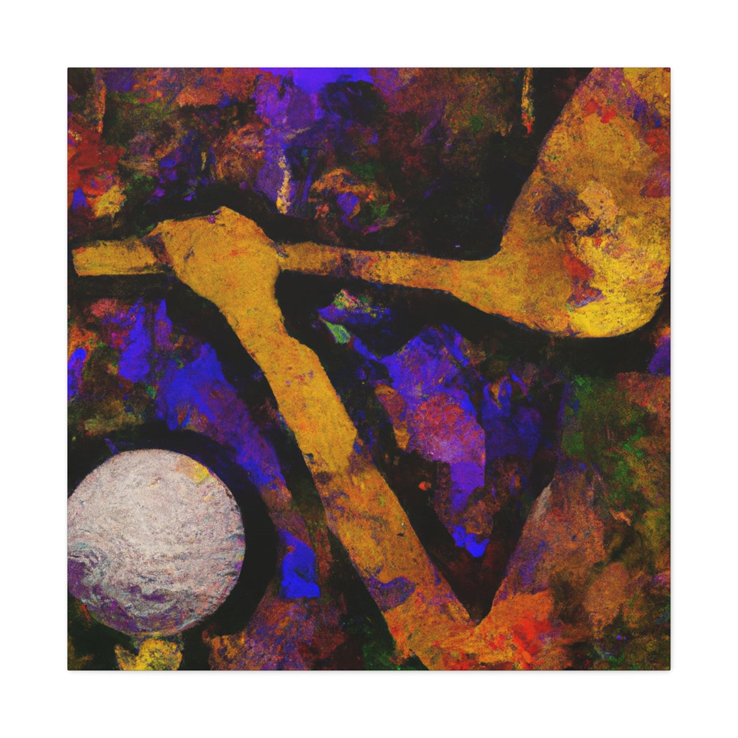 Golfing in Abstraction - Canvas