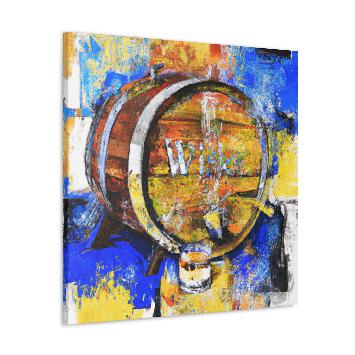 Whiskey Barrel Reflection - Canvas