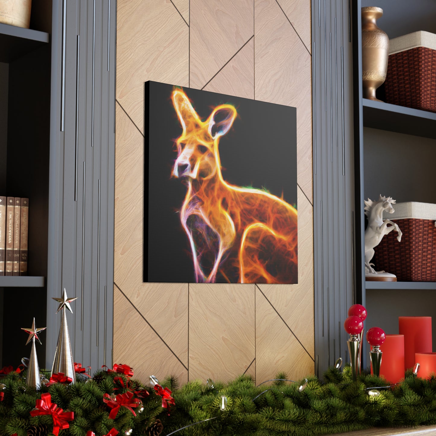 Kangaroo in Starlight - Canvas