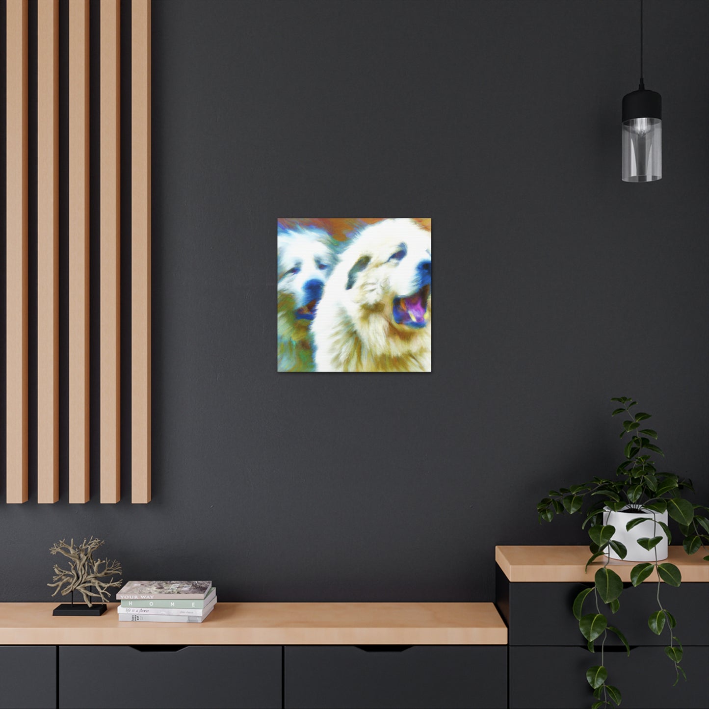 "Great Pyrenees Abstraction" - Canvas