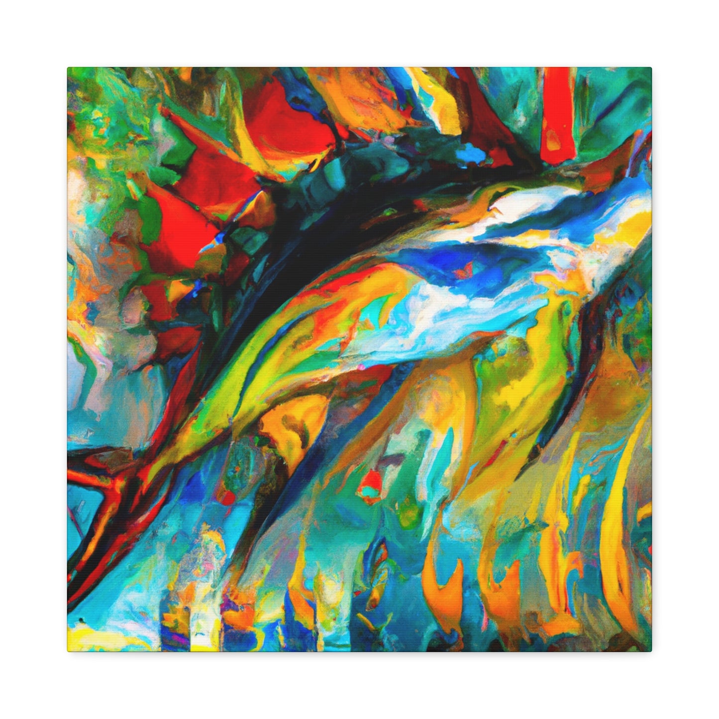 "Sailfish Under the Waves" - Canvas