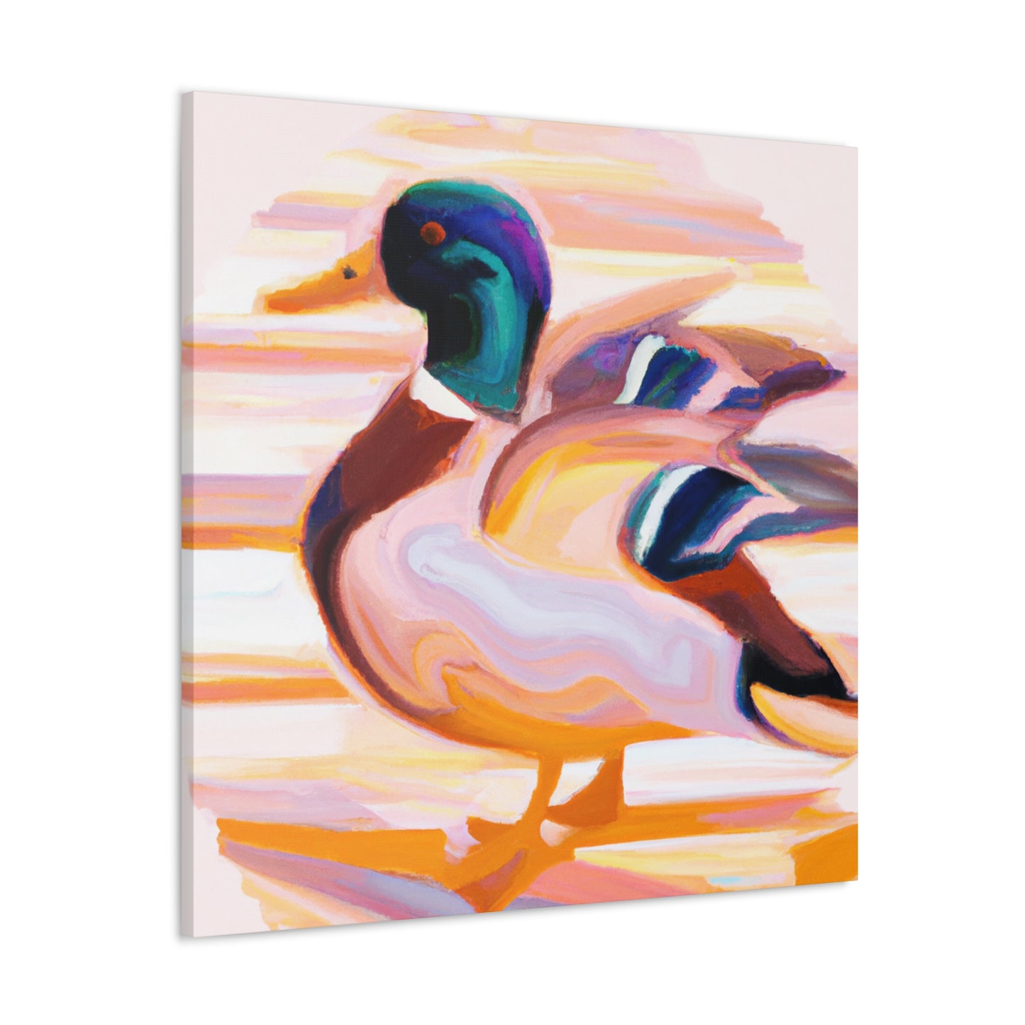 Mallard in Moonlight - Canvas