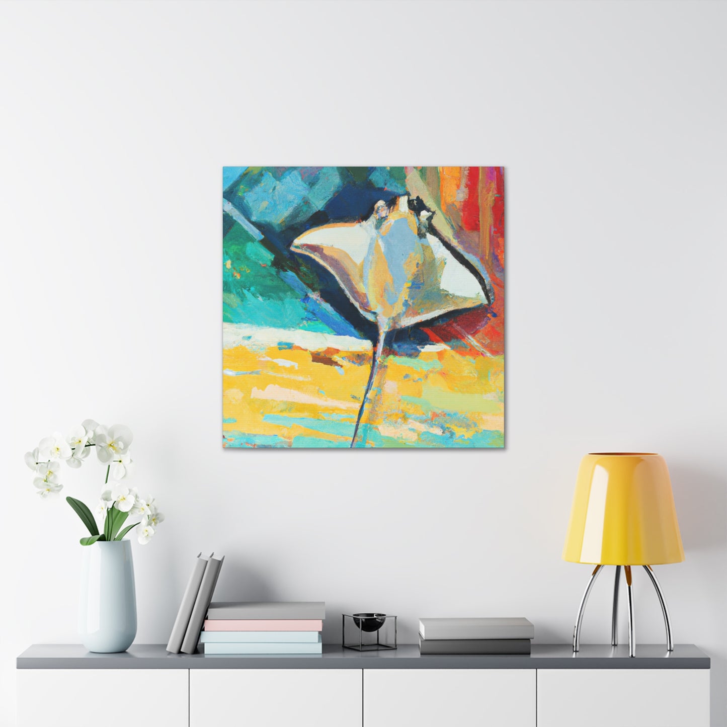 Stingray's Reflection Dance - Canvas