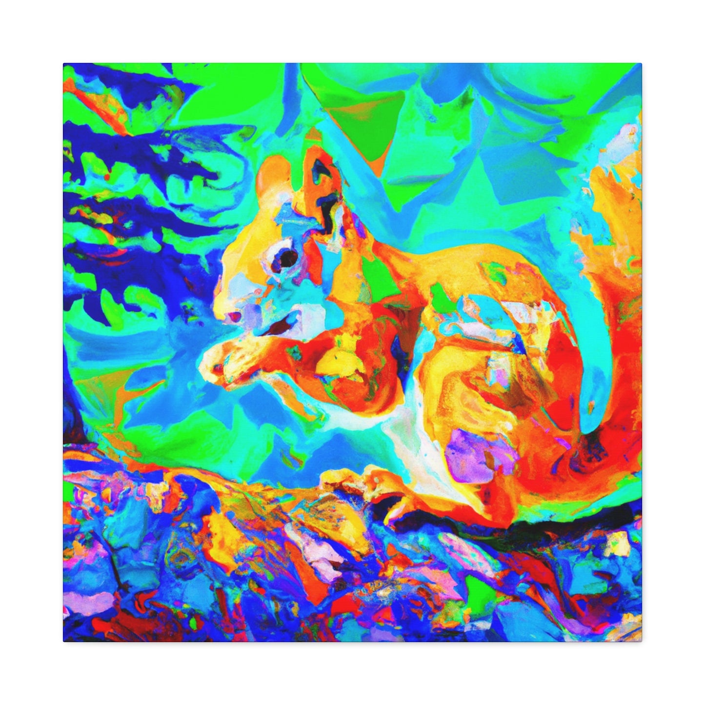 "Squirrel in Fauvism" - Canvas