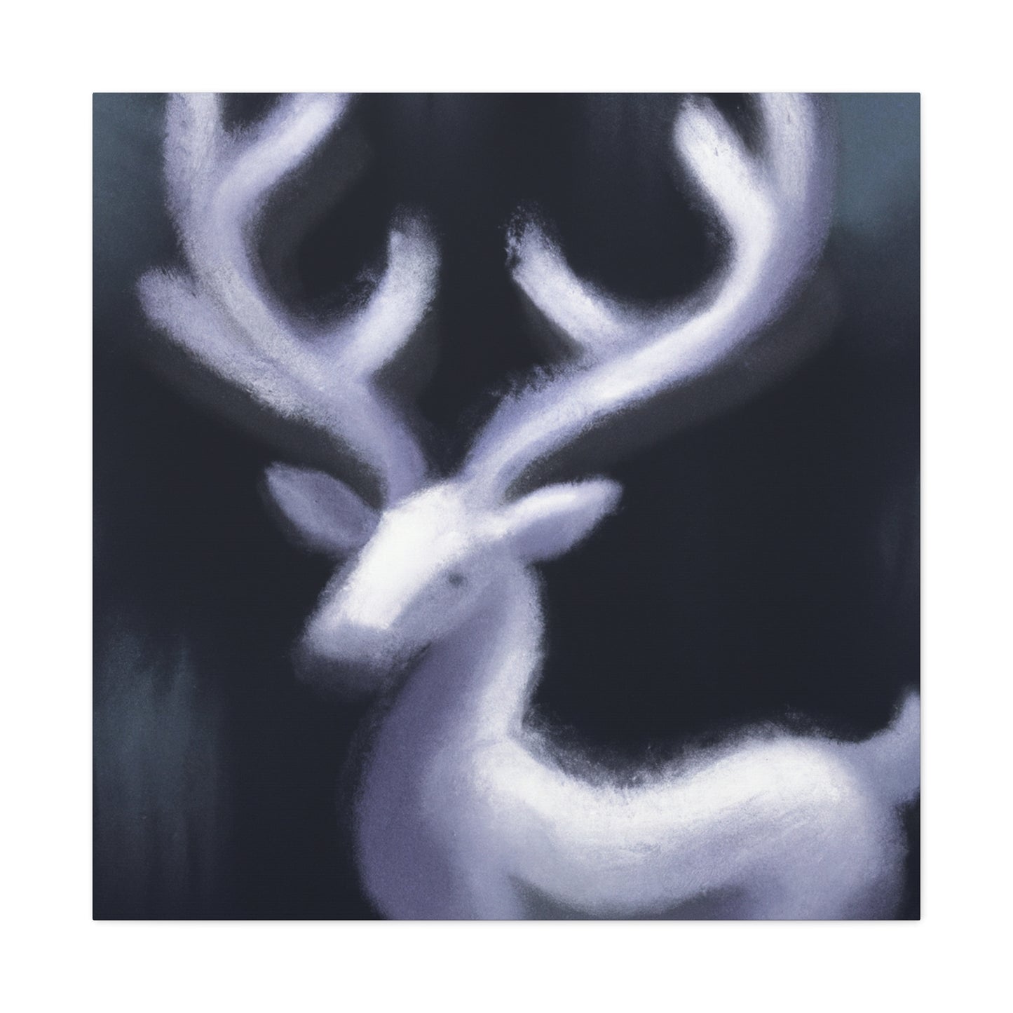 Reindeer Dusk Reflection - Canvas