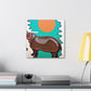 Swimming Hippo Dreams - Canvas