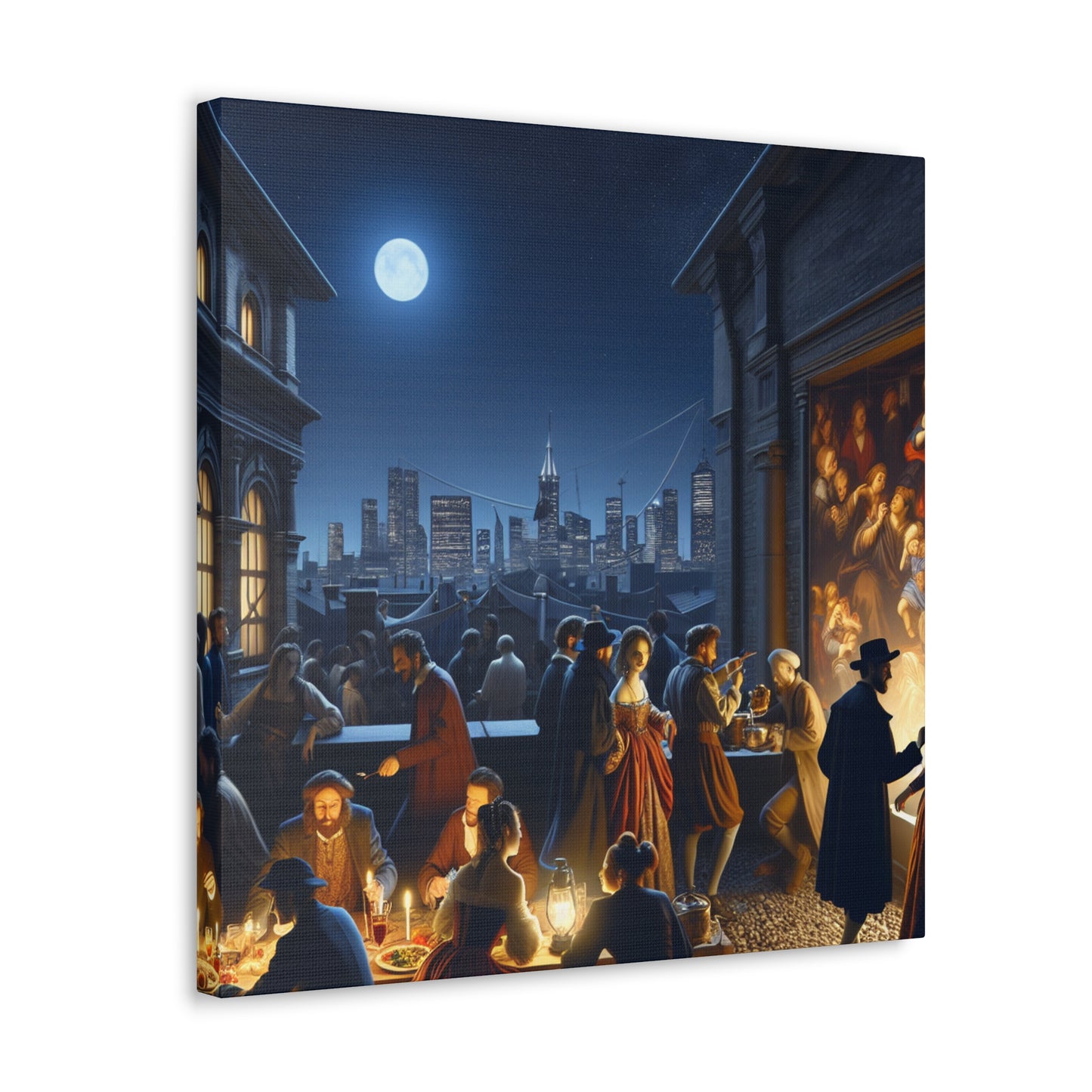 Exuberant Evening Festivities - Canvas