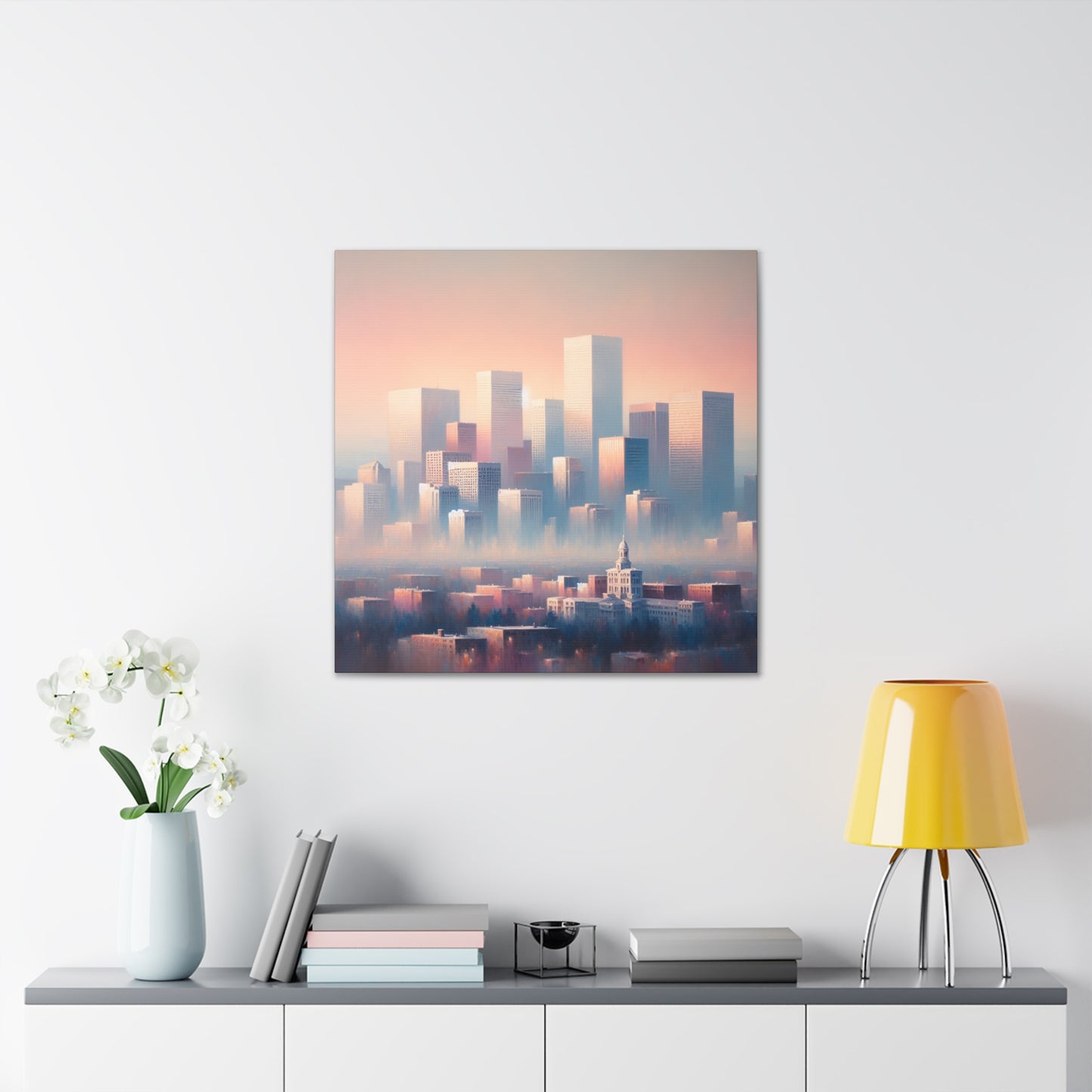 Muted Urban Serenity - Canvas