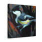 Tufted Titmouse Fauvism - Canvas