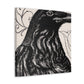 Crow in Rococo Style - Canvas