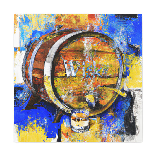 Whiskey Barrel Reflection - Canvas