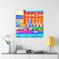 City Square Vibrance. - Canvas