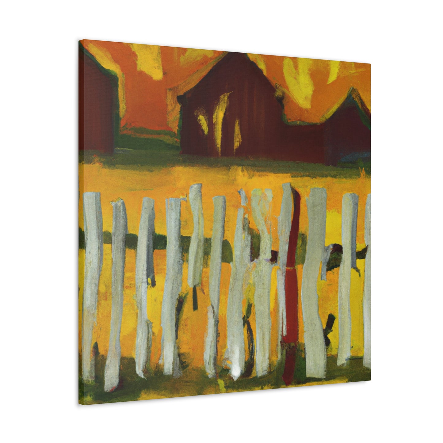 Barnyard Fence Beauty - Canvas