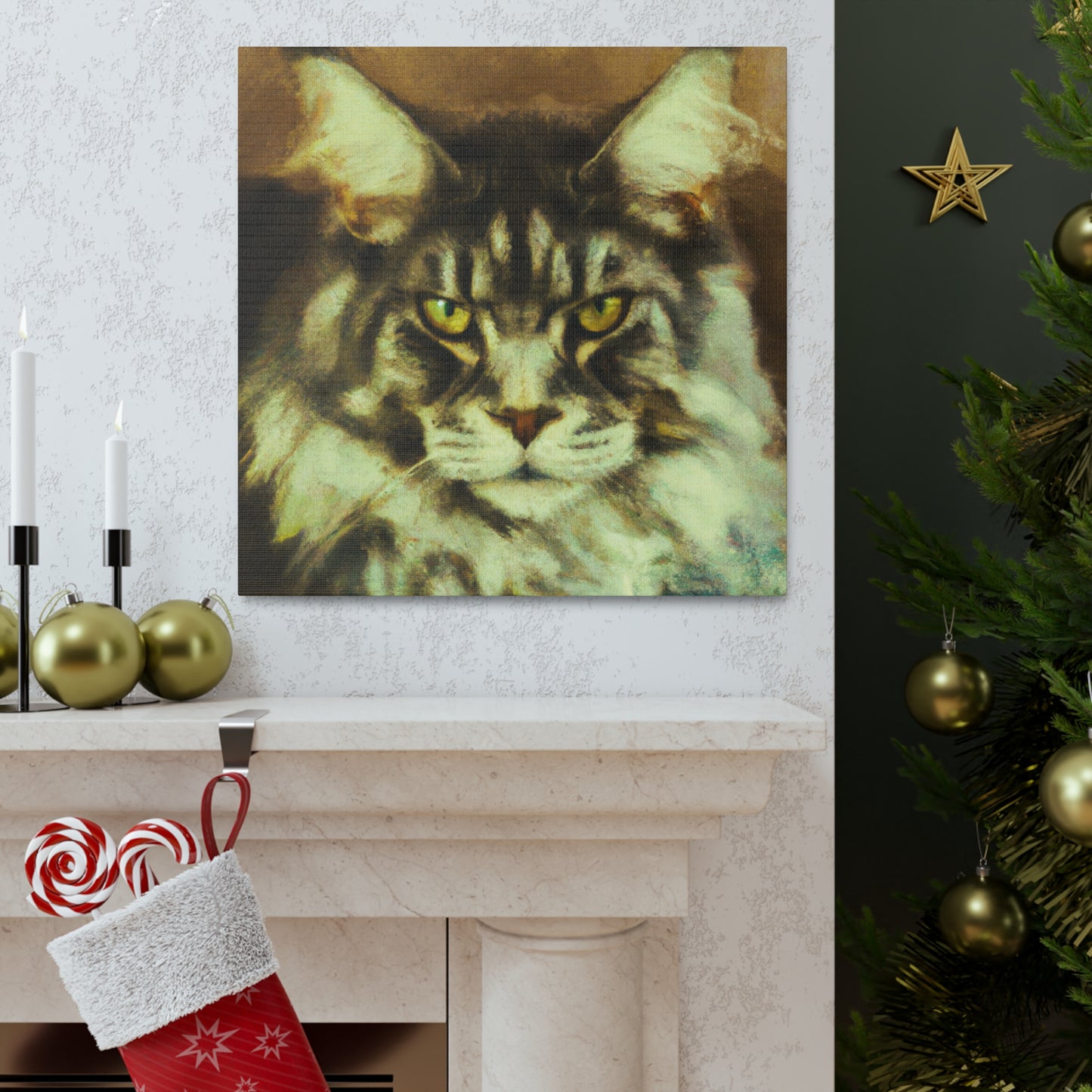 Maine Coon Majesty - Canvas