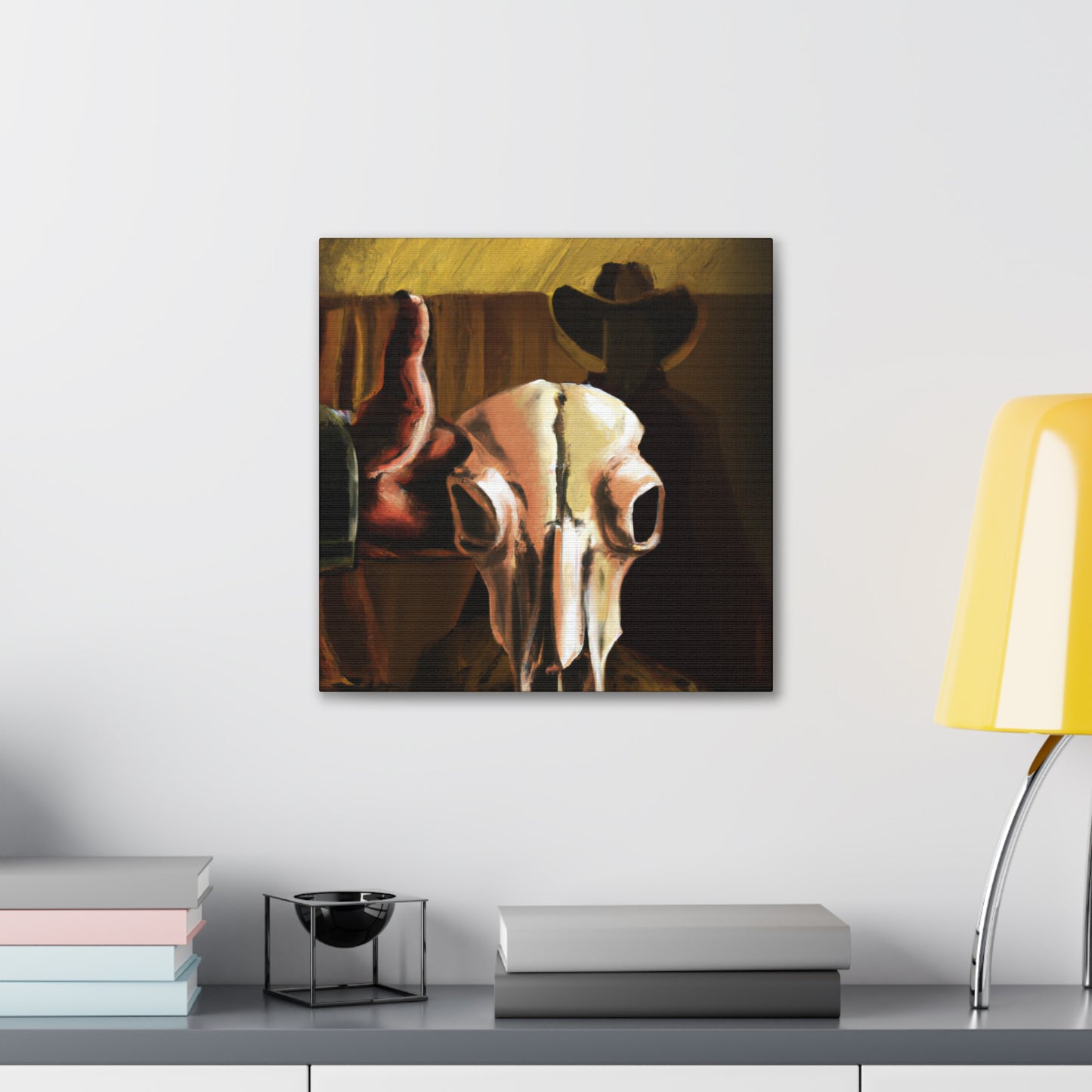 Cow Skull Apollo Dream - Canvas