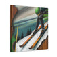 Skiing the White slopes - Canvas