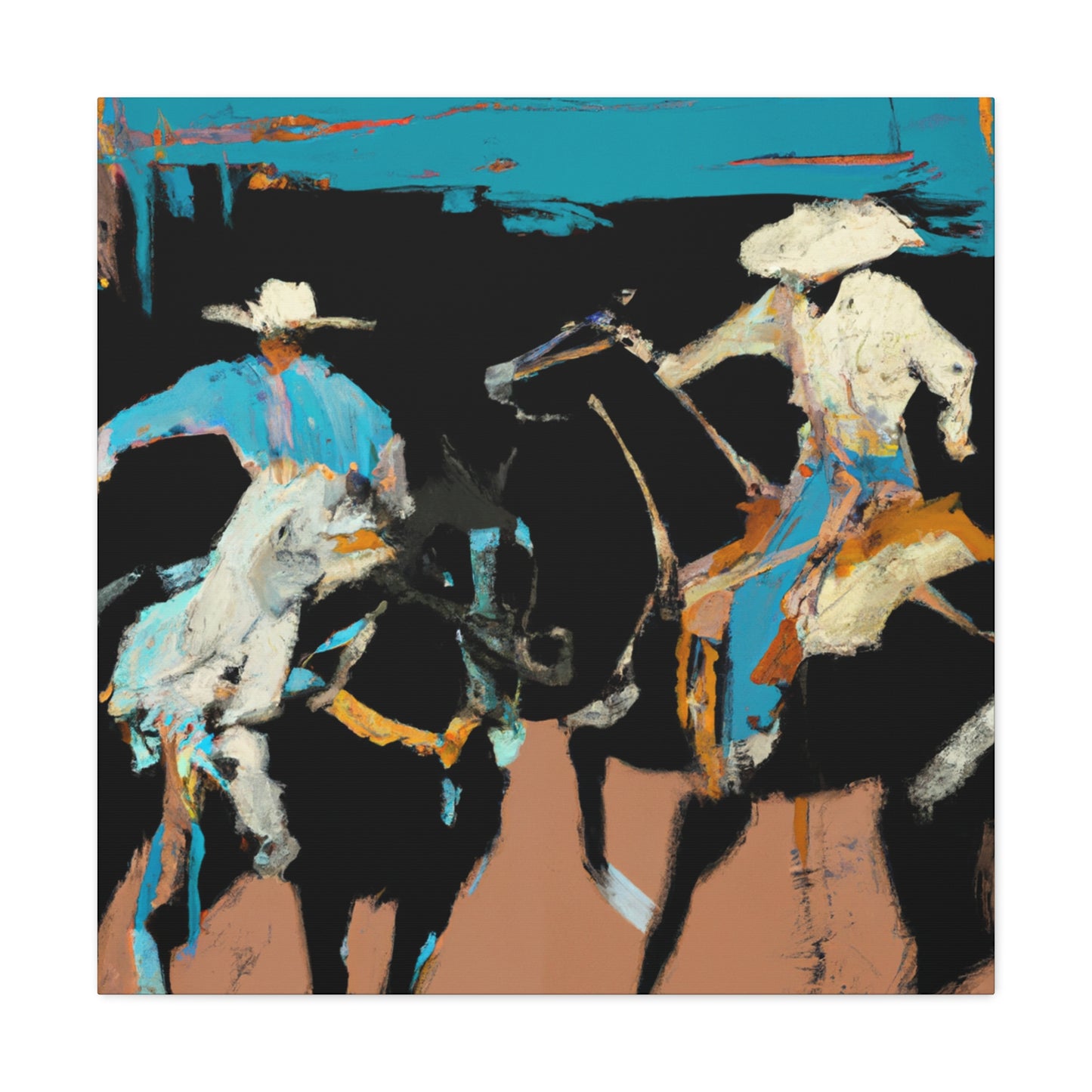 Cowboy Unbridled Freedom - Canvas