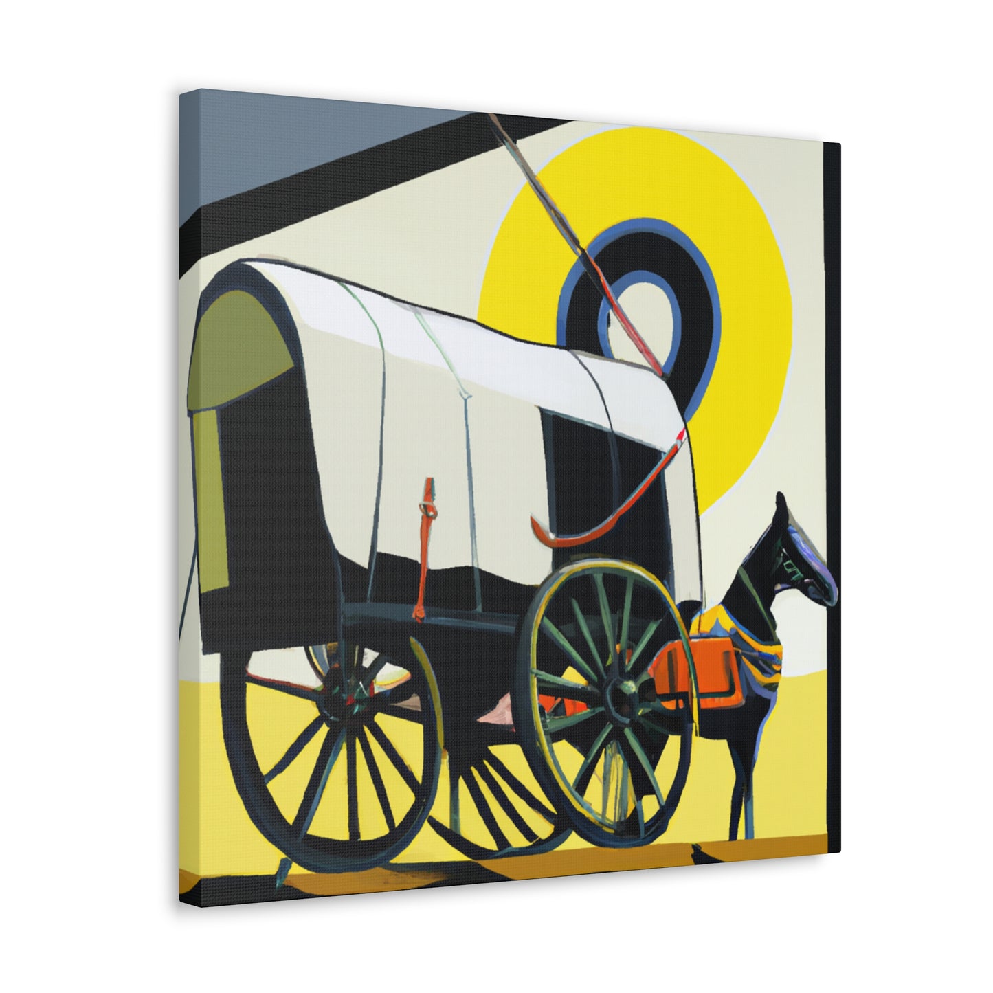 "Vintage Wagon Gala" - Canvas