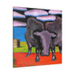 "Black Angus Dreamscape". - Canvas