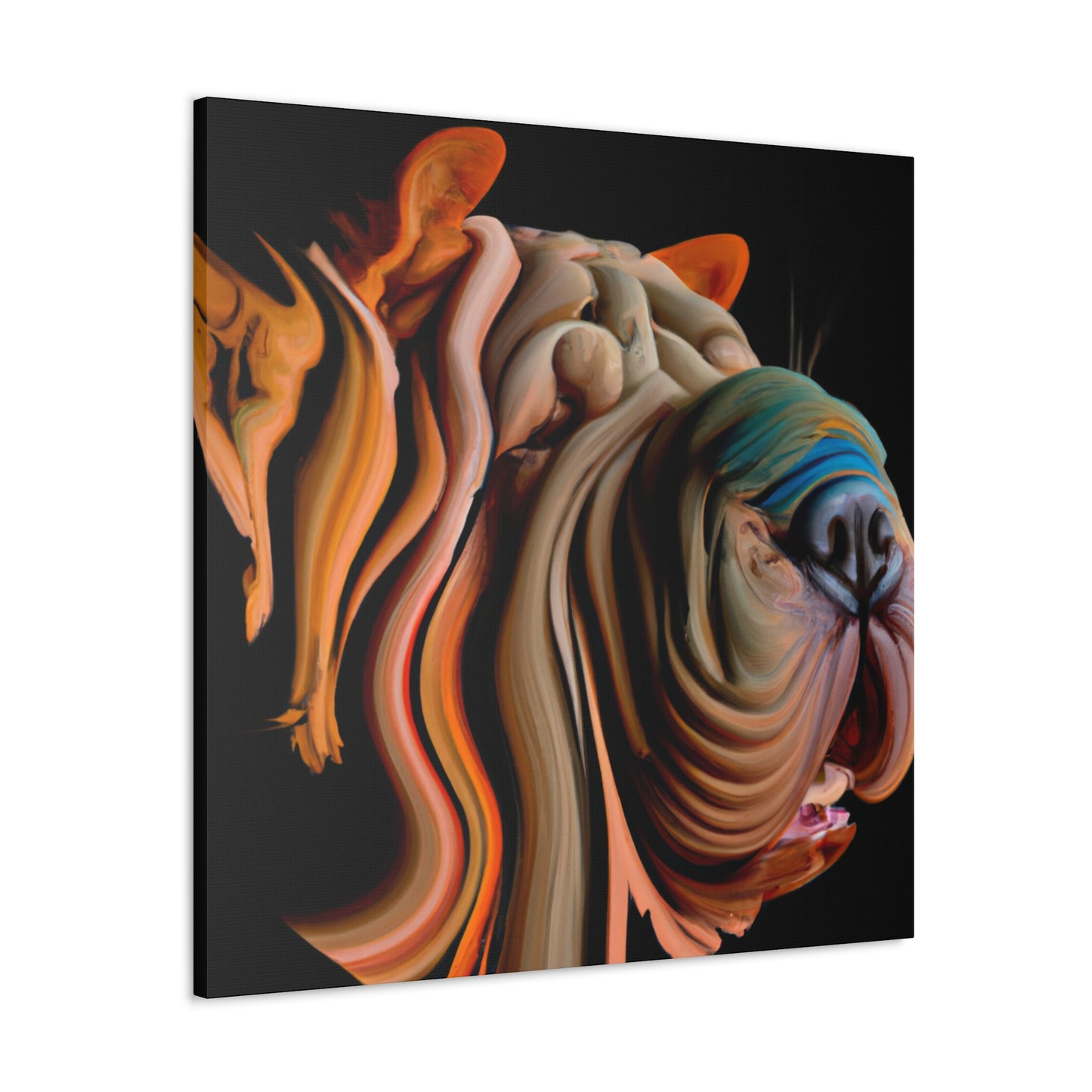 "Shar Pei Transformation Art" - Canvas