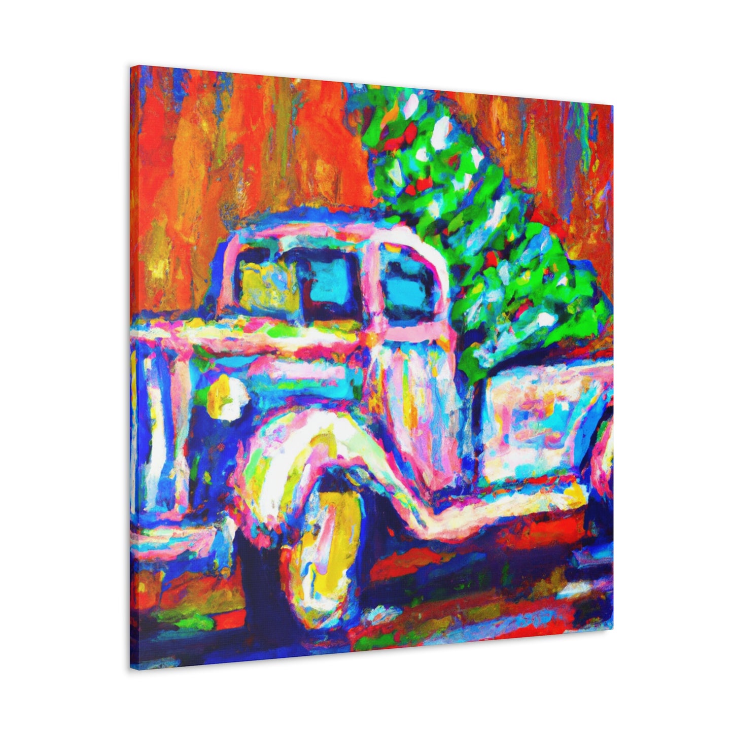 "Christmas Tree Fauvism Dream" - Canvas