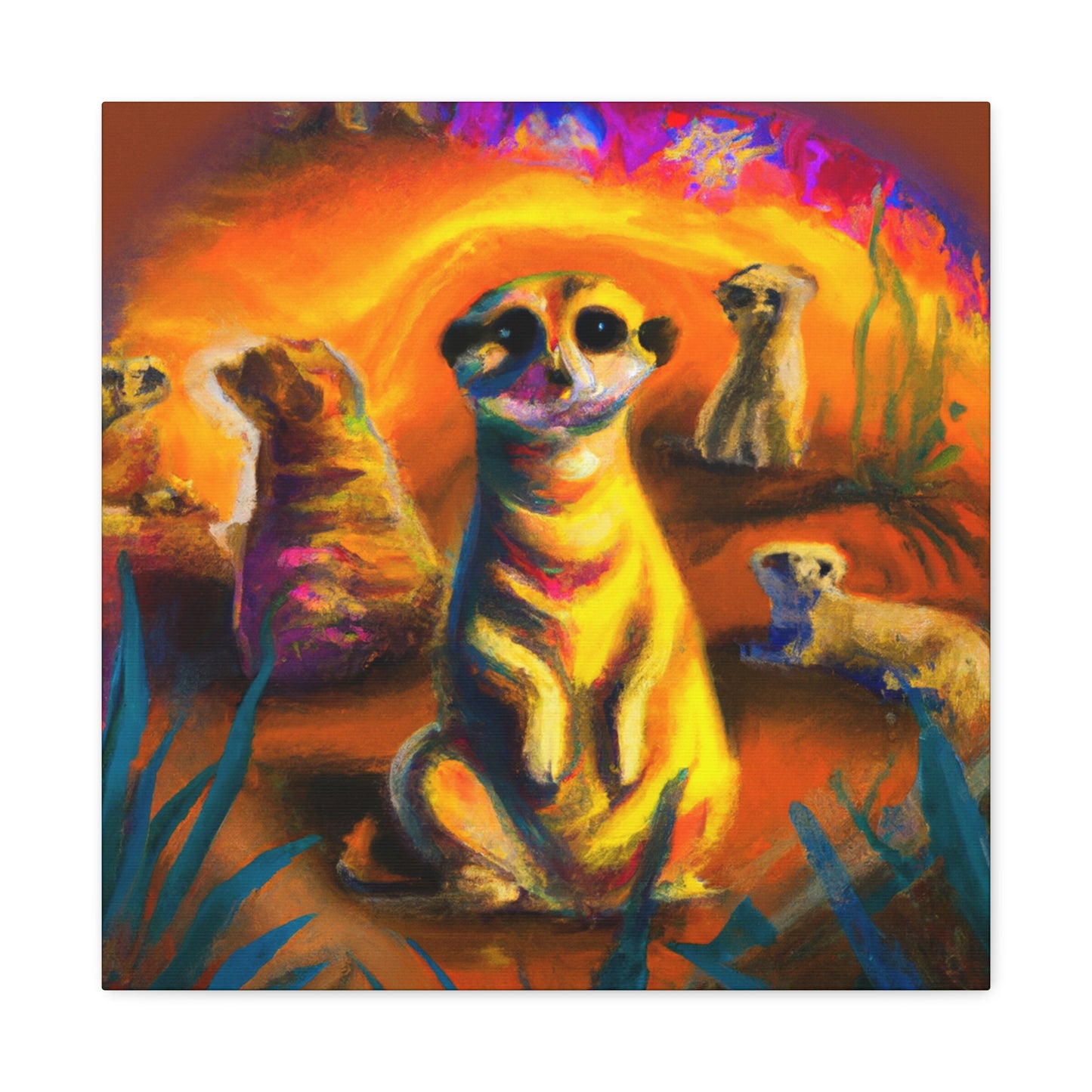 Meerkat Majesty Triumphant - Canvas