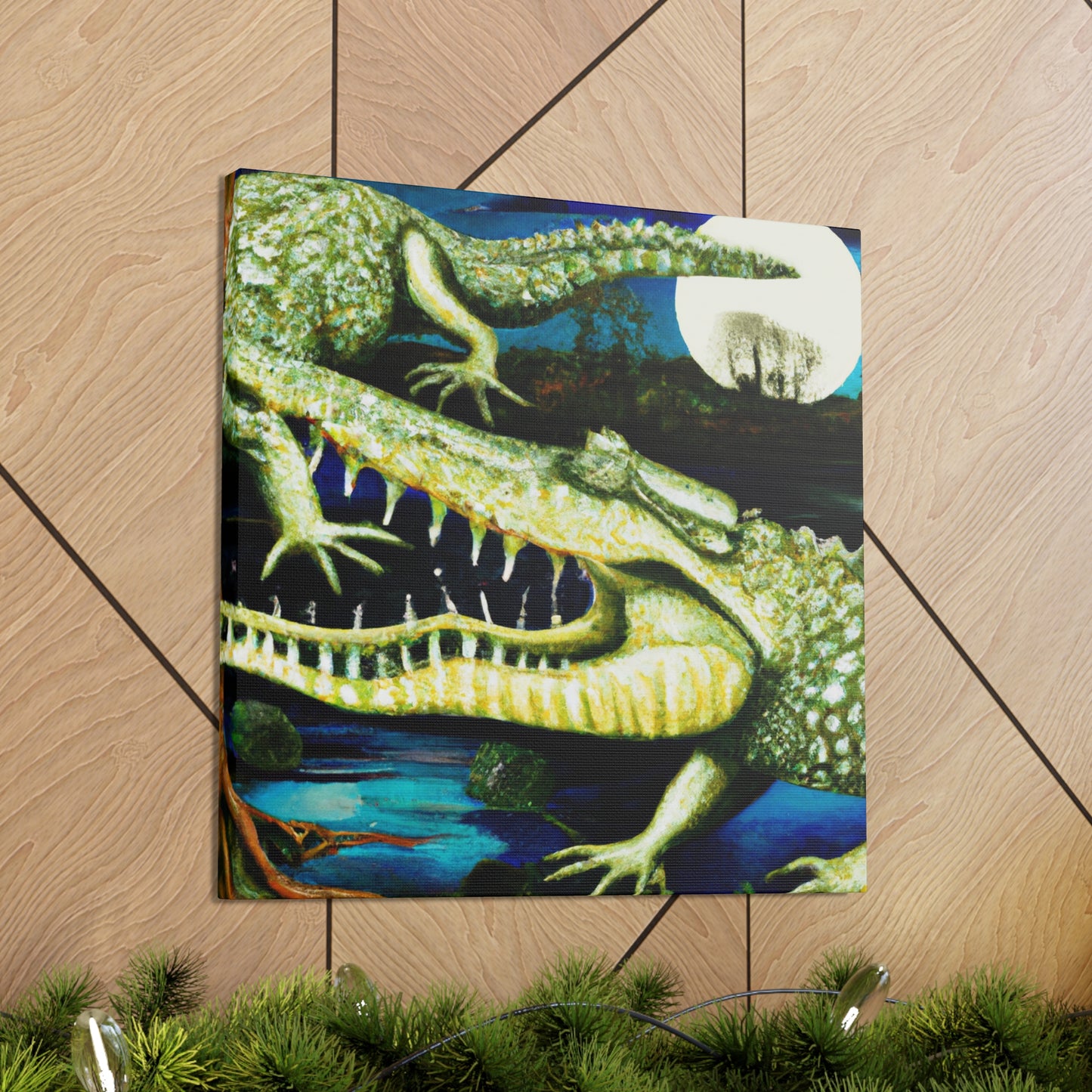 Crocodile in the Clouds - Canvas