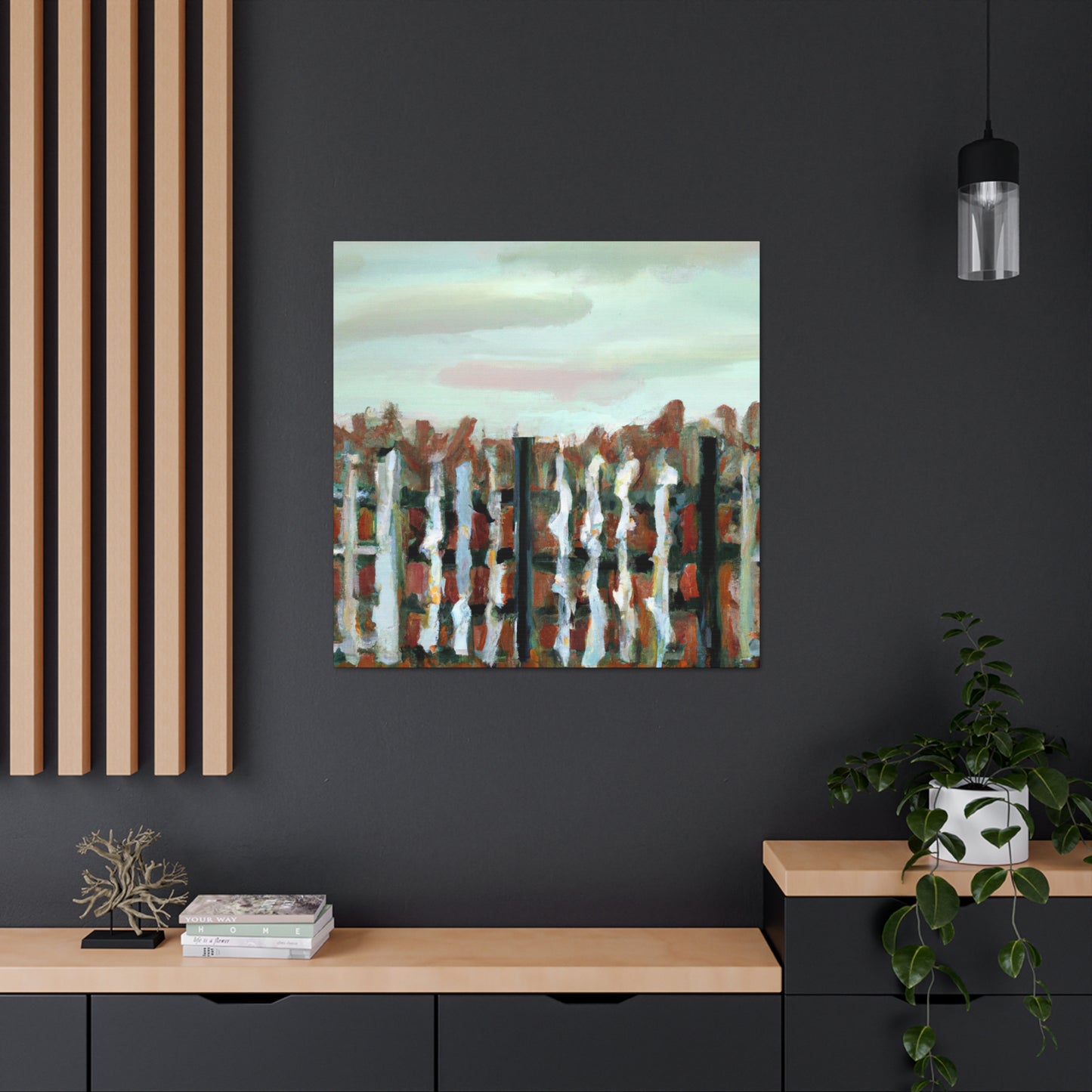 Fence of the Barnyard - Canvas