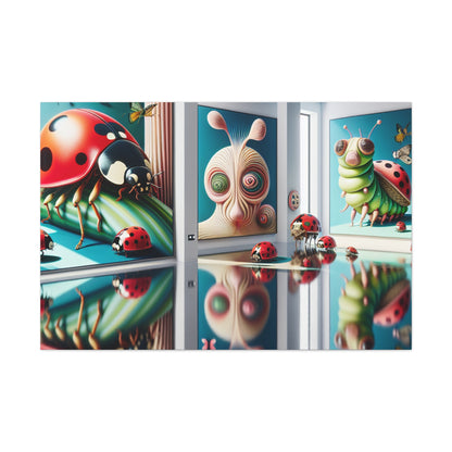 Whimsical Bug Wonderland - Canvas