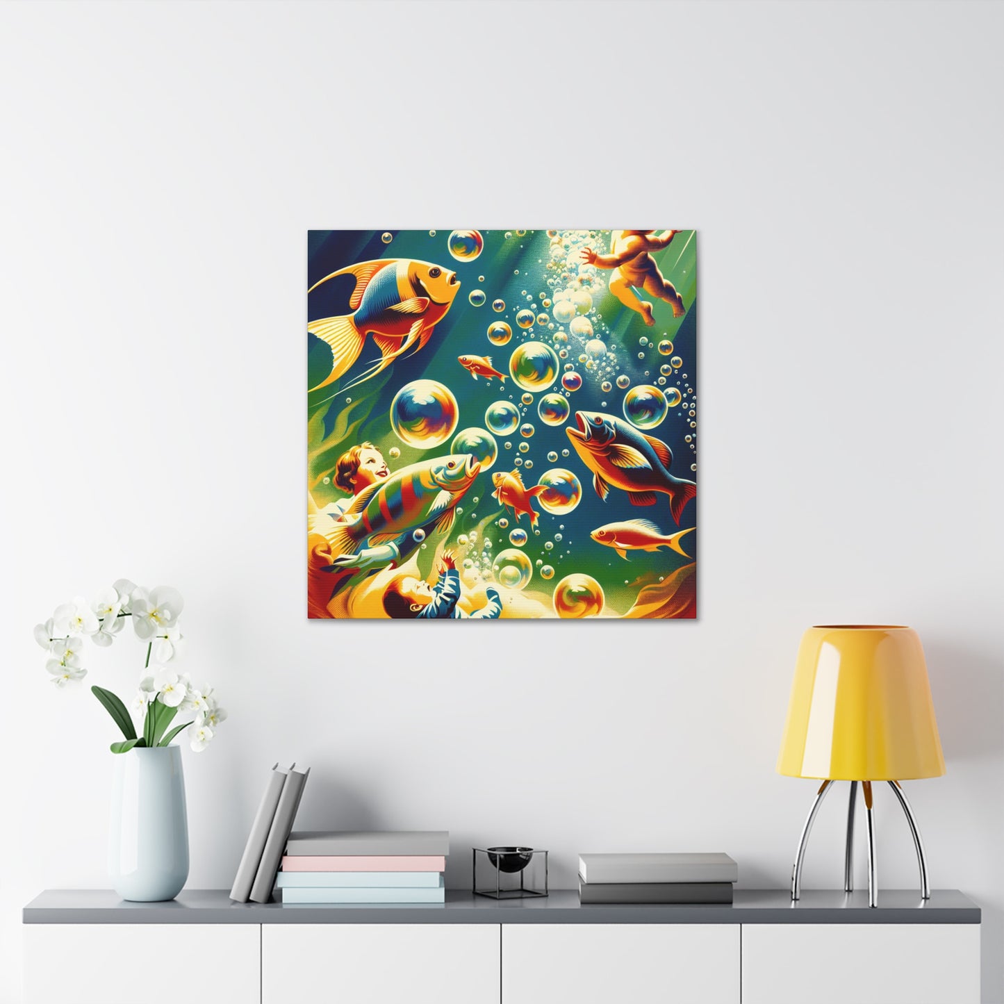 Aqua Visionscape Extravaganza - Canvas