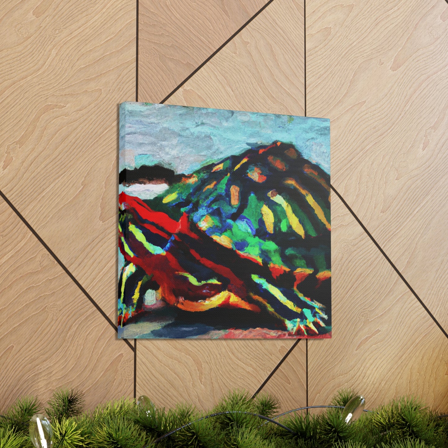 "Turtle on City Walls" - Canvas