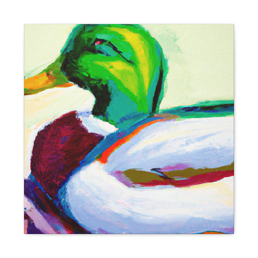 Mallard Duck Reflection - Canvas