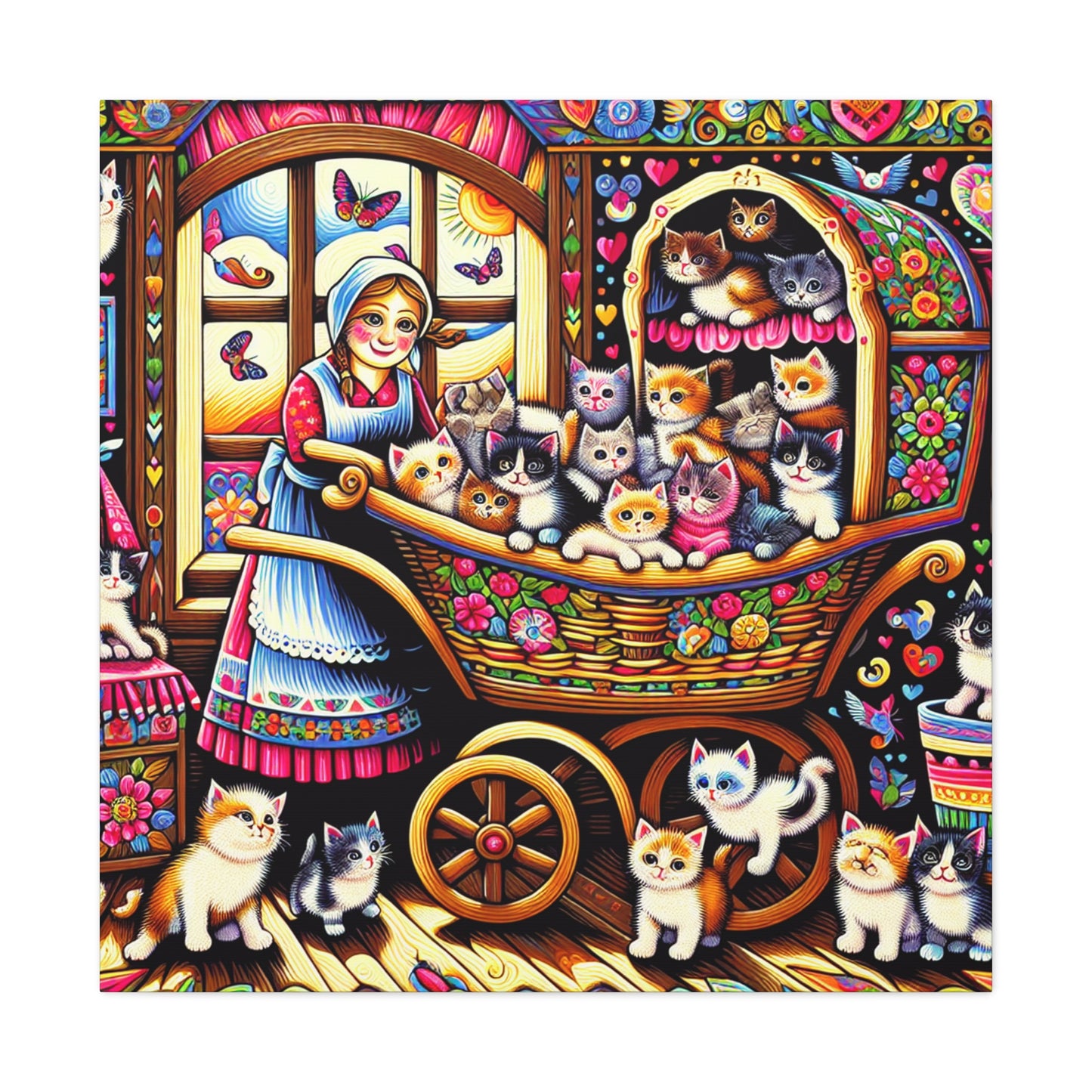 Whiskered Harmony - Canvas