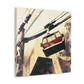 Cable Car Countryside - Canvas