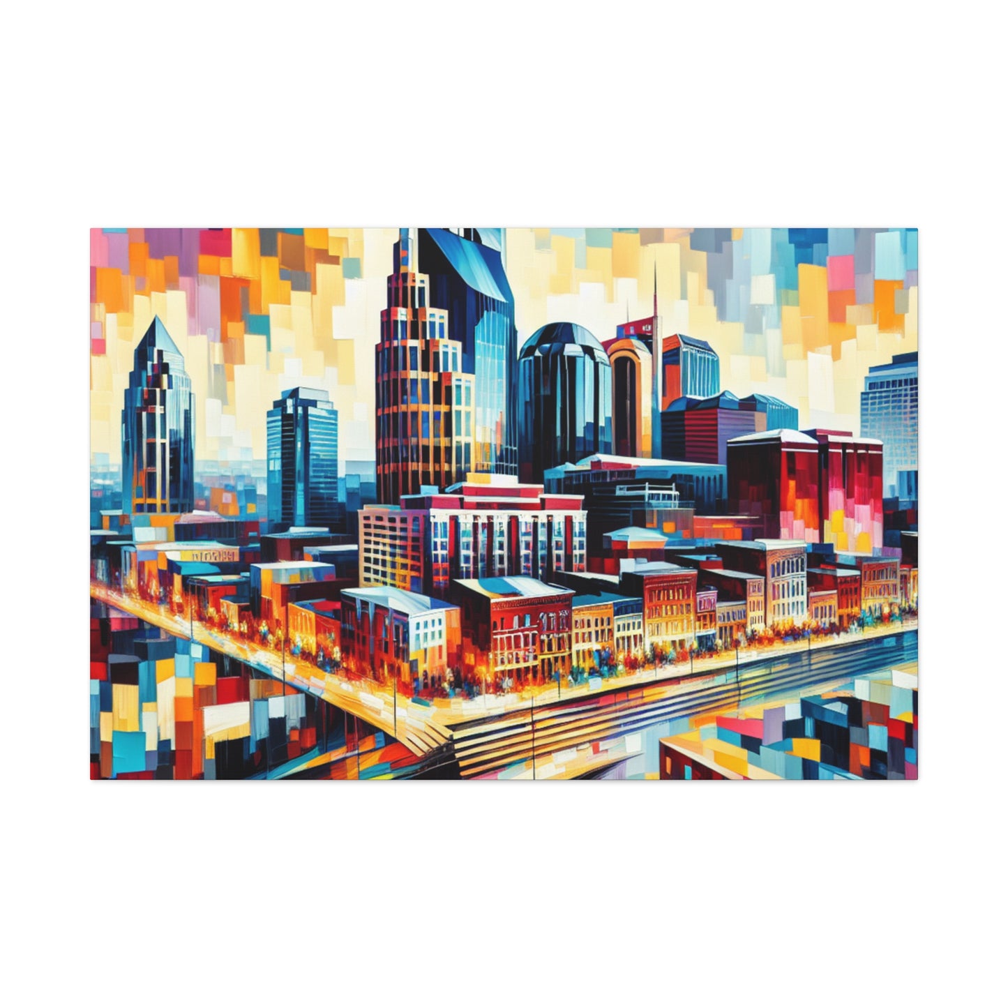 "Vibrant Nashville Melodies" - Canvas