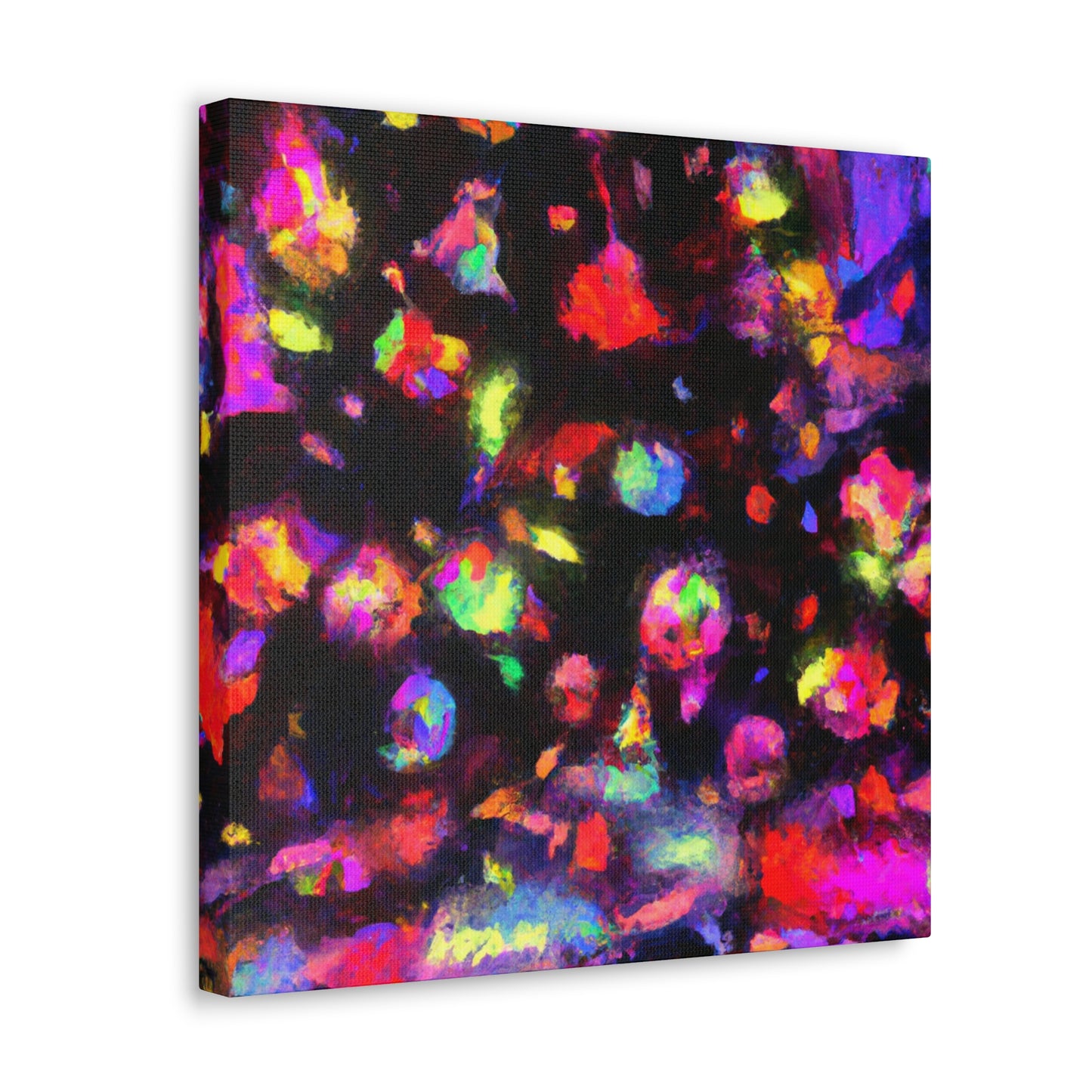 "Christmas Lights Impressionism" - Canvas