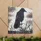 American Crow Mosaic - Canvas