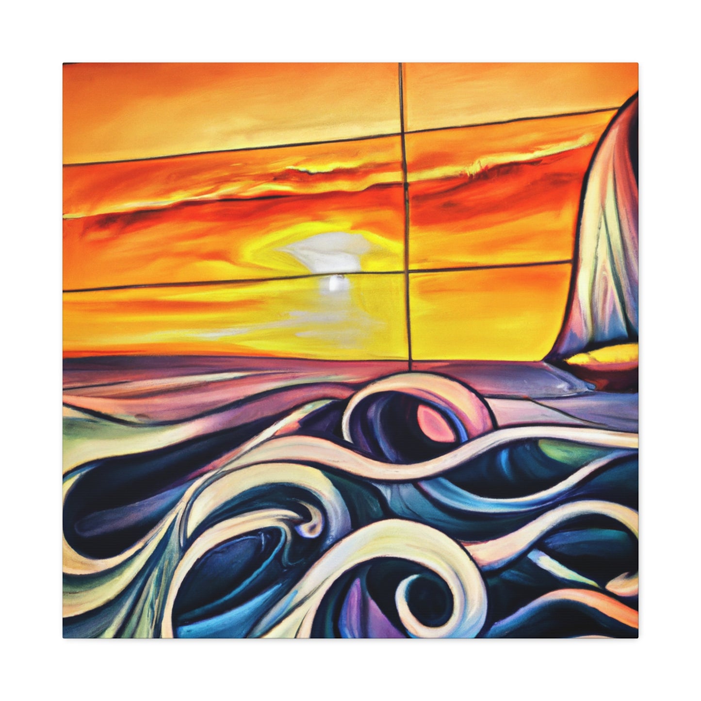 "Ocean Sunrise Splendor" - Canvas