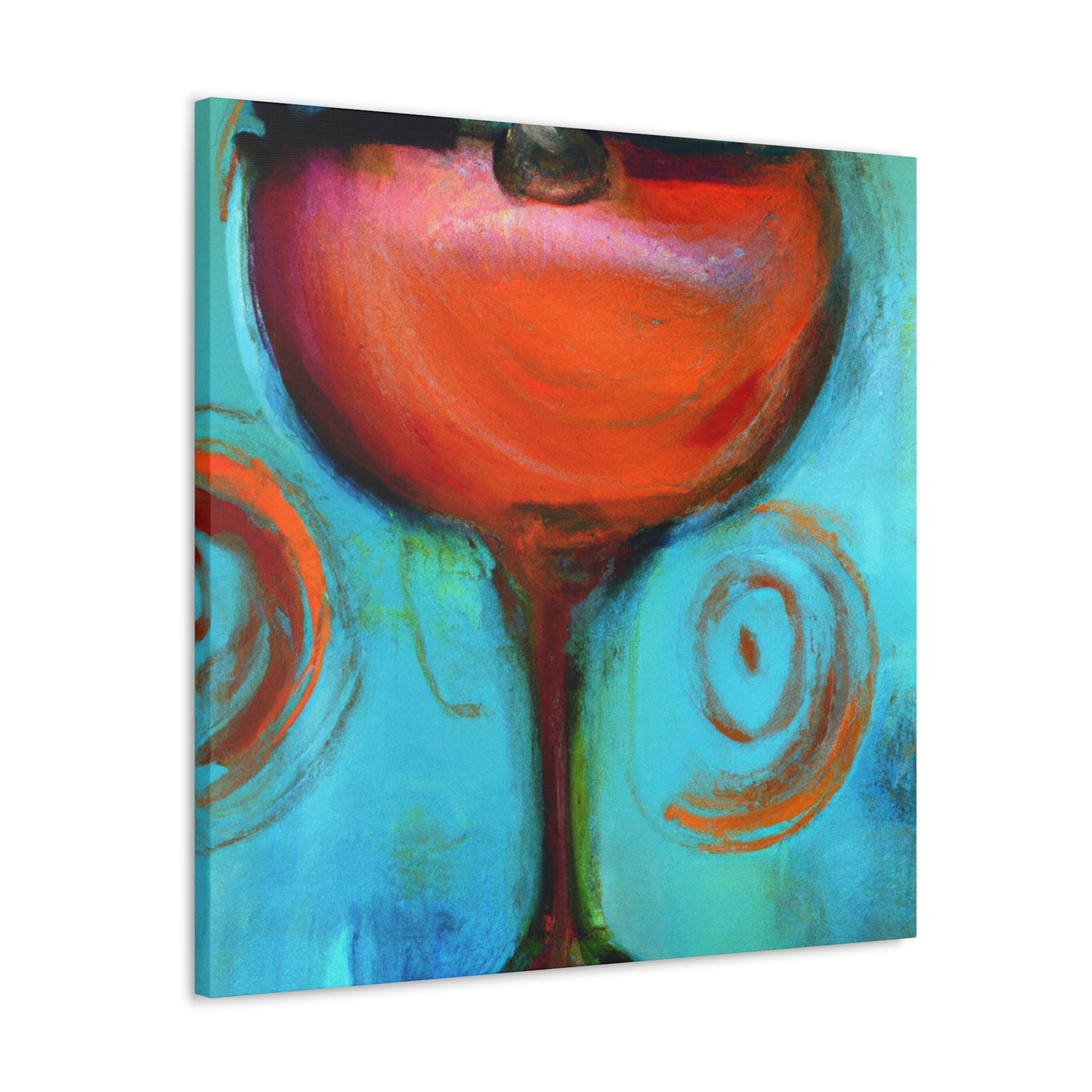 "Cheers to Wine Glass" - Canvas