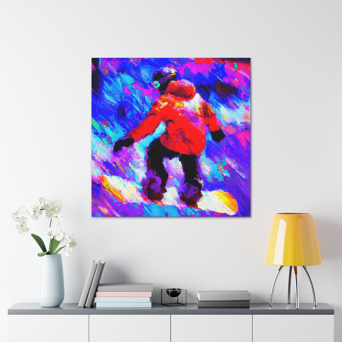 Snowboarding on Ice - Canvas