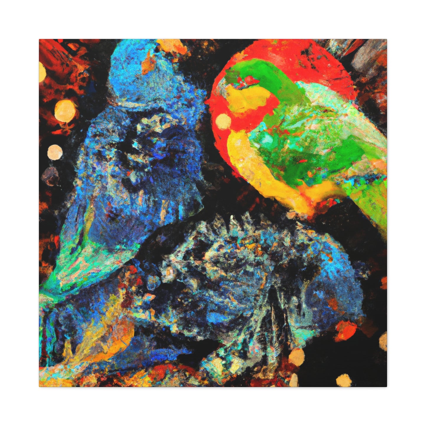 "Pionus at Dusk" - Canvas