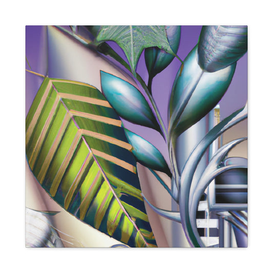 Leaf in Art Deco - Canvas