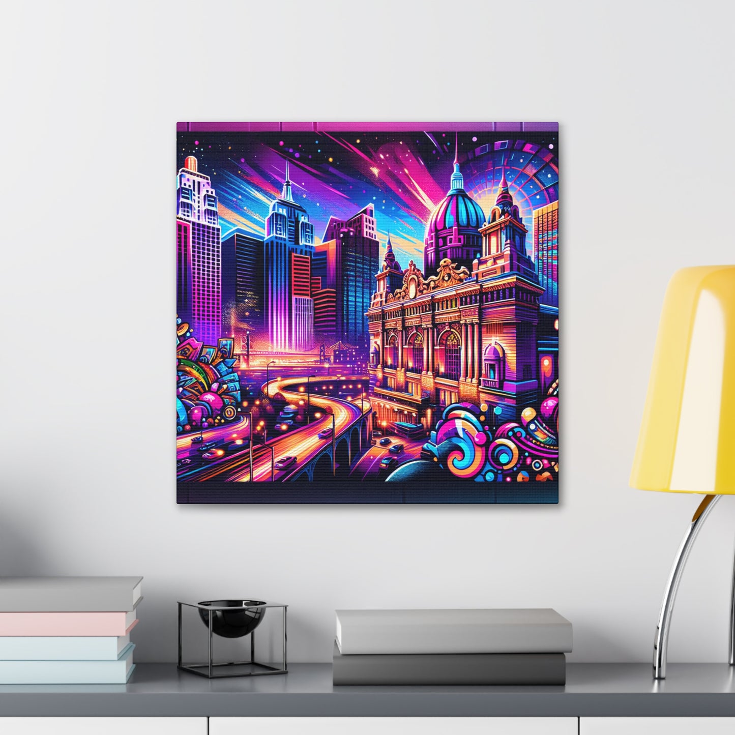 High Stakes Cityscape - Canvas