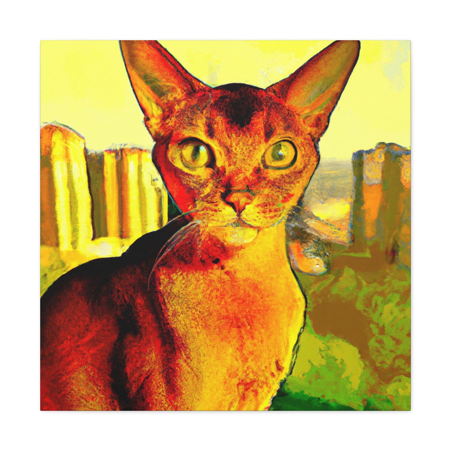 "Abyssinian Pop Adventure" - Canvas