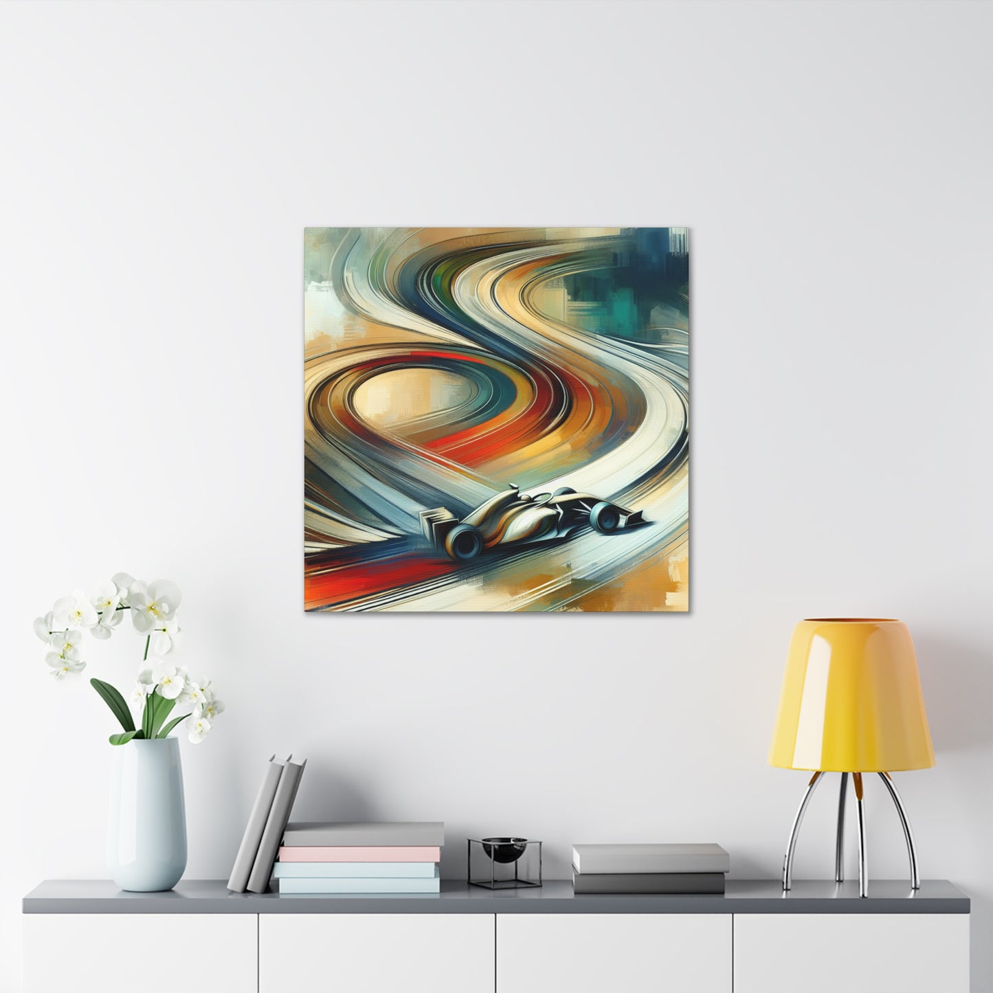 Racing Spirals - Canvas