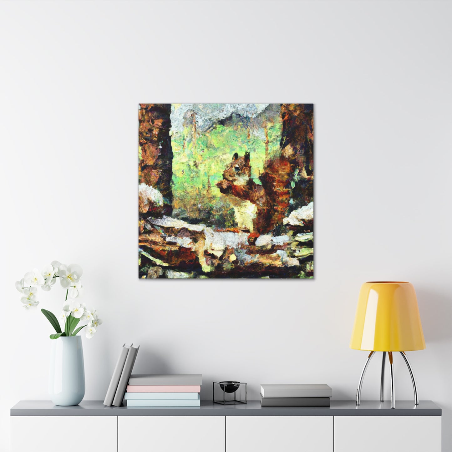 Squirrels in Post-Impressionism - Canvas