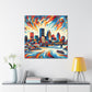 "Colonial Riverfront Charm" - Canvas