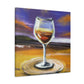 "Wine Glass by Moonlight" - Canvas